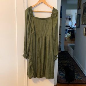 Square Neck Babydoll Dress